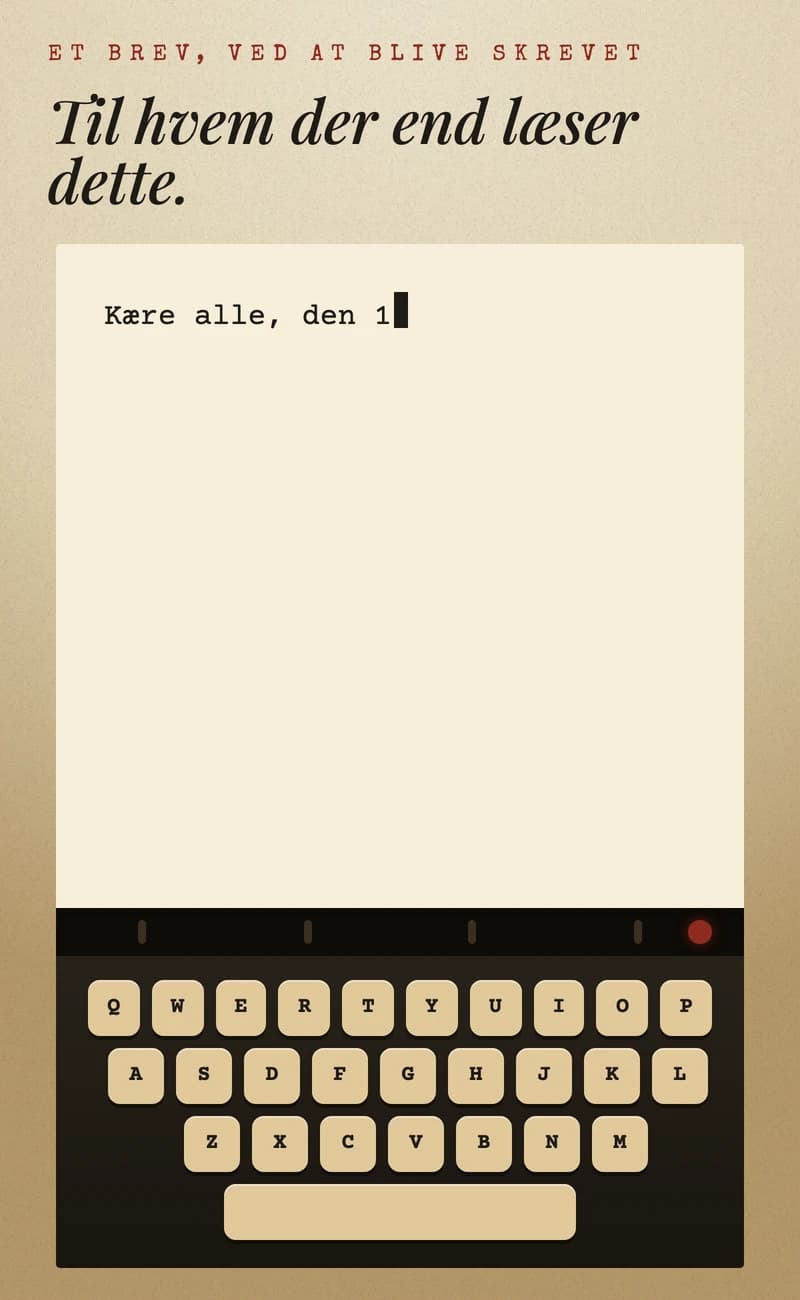 Skrivemaskinebrev