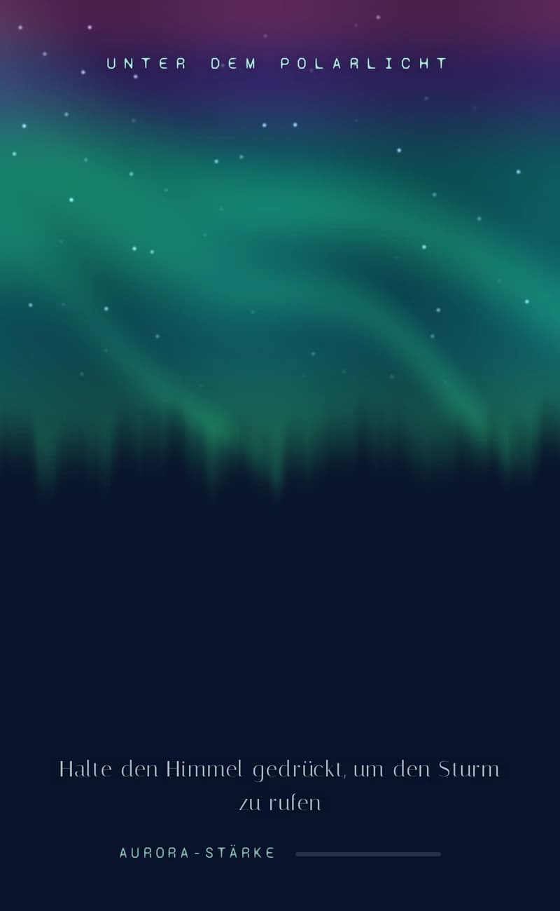 Vorschau der Save-the-Date-Vorlage Northern Lights