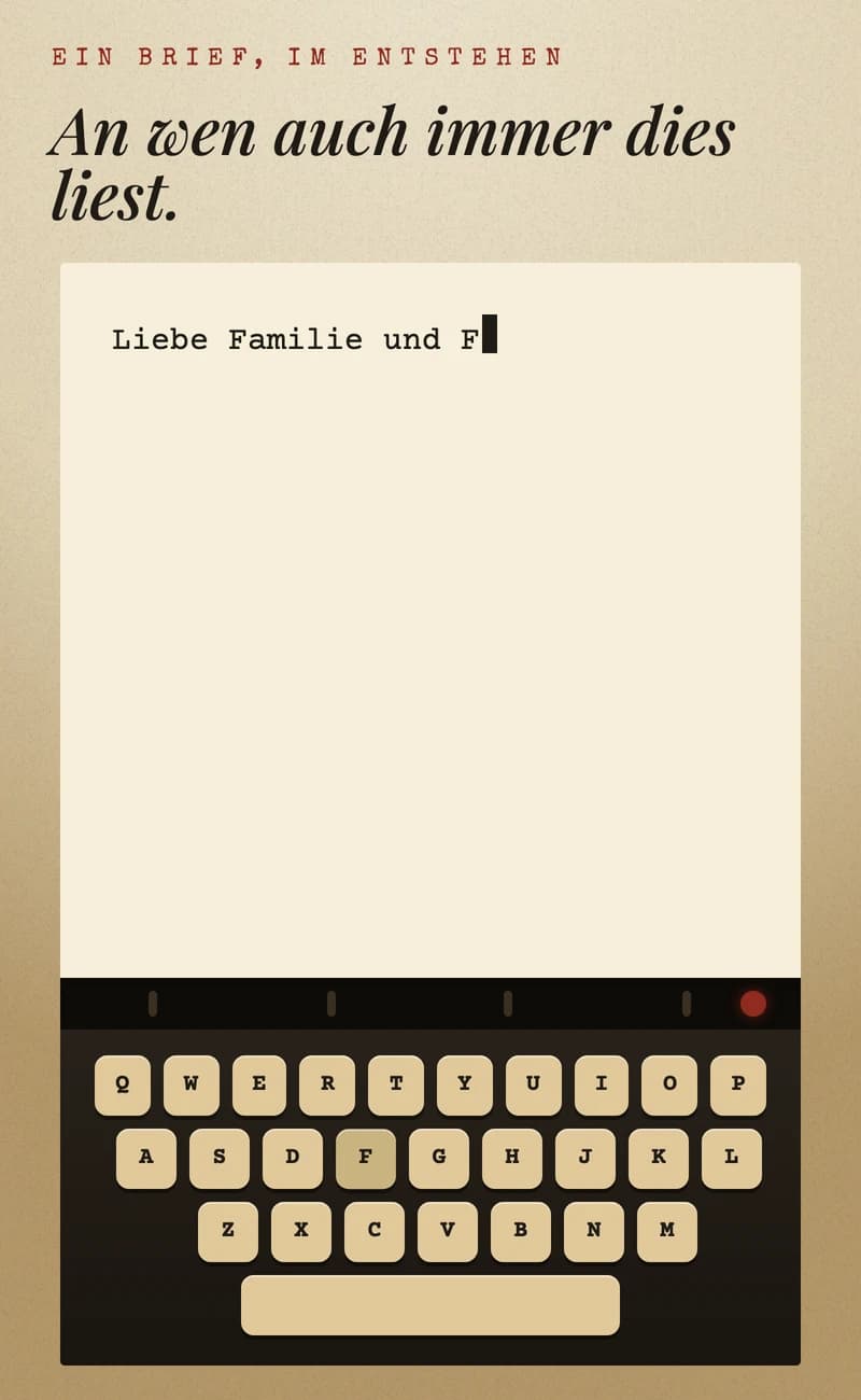 Schreibmaschinenbrief
