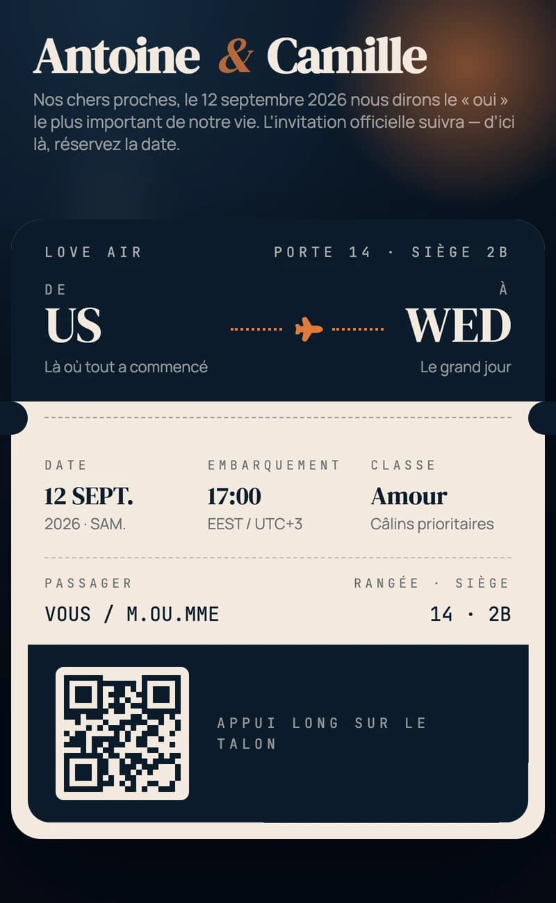 Carte d'embarquement