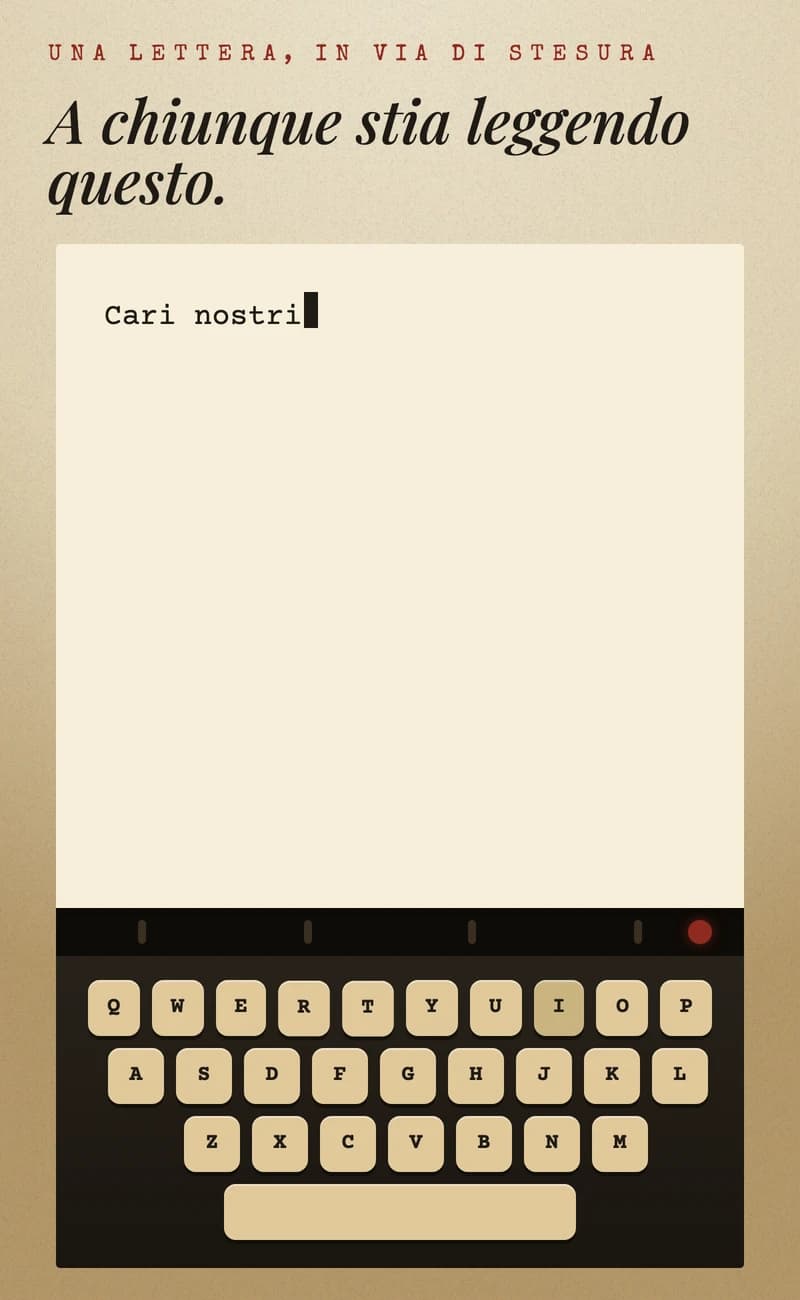 Lettera a macchina