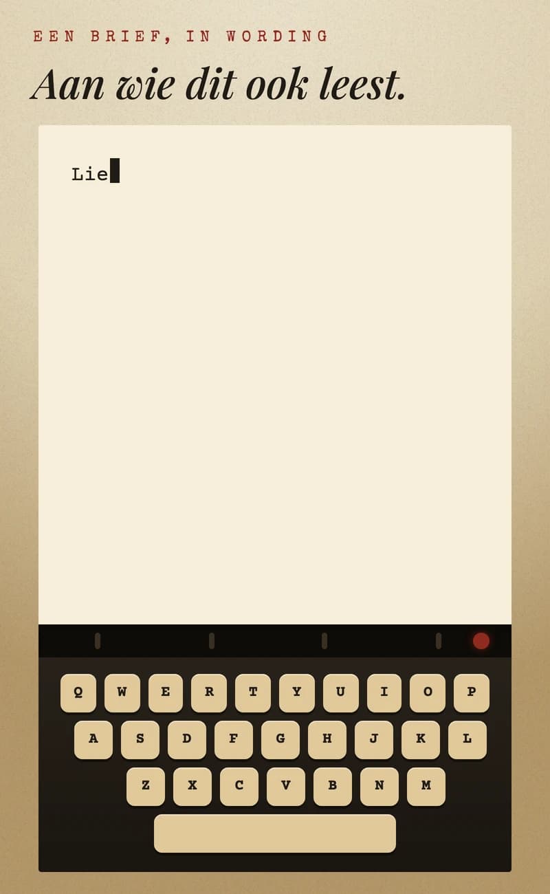 Typemachinebrief