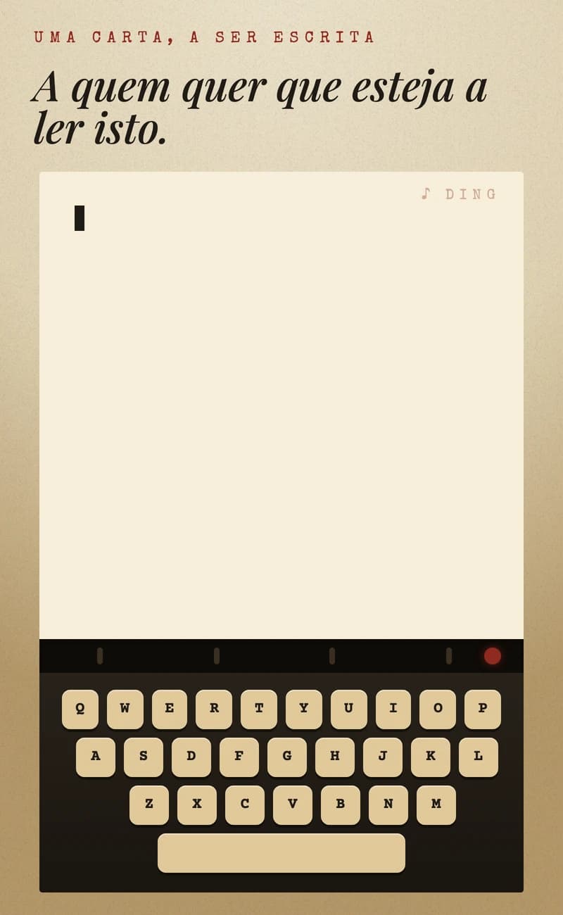 Carta à Máquina