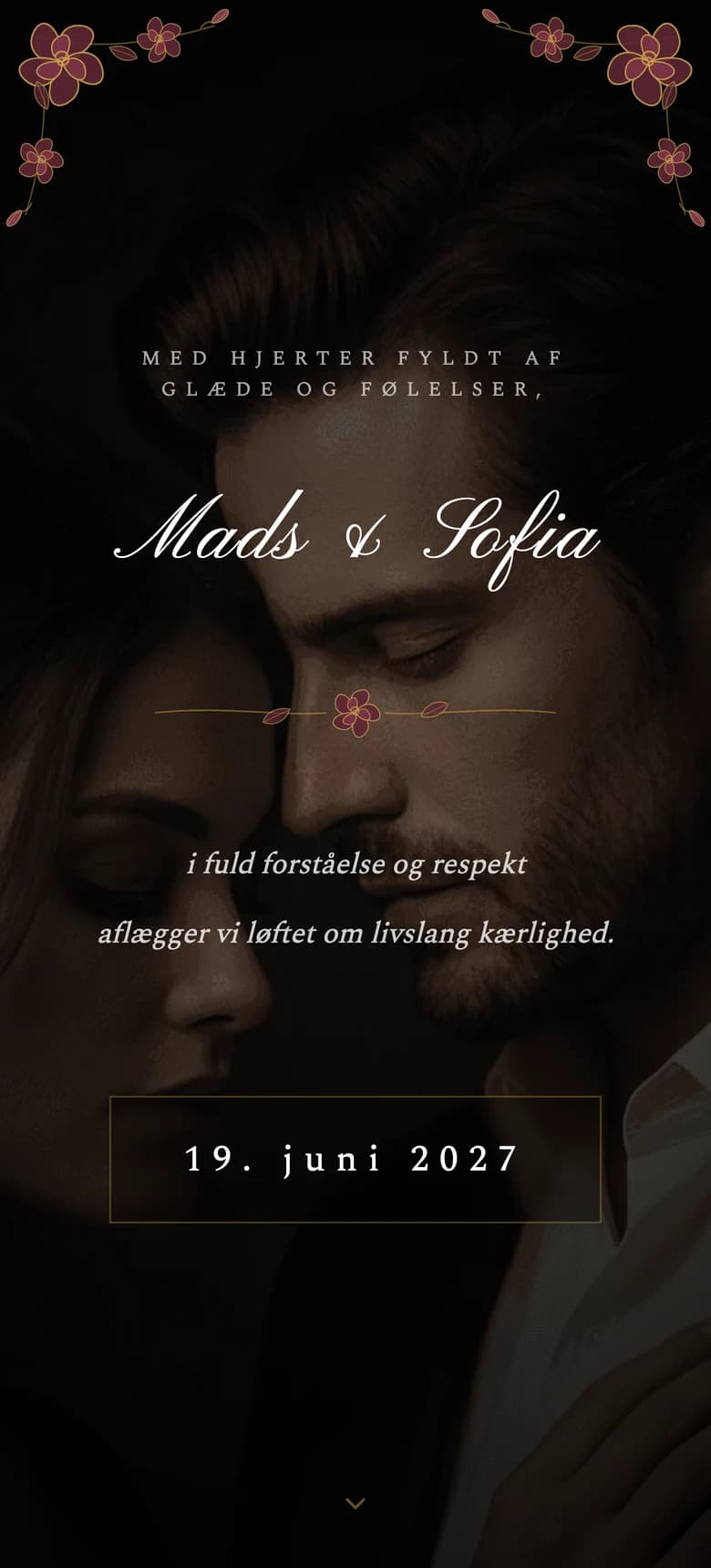 Moody Floral II template preview