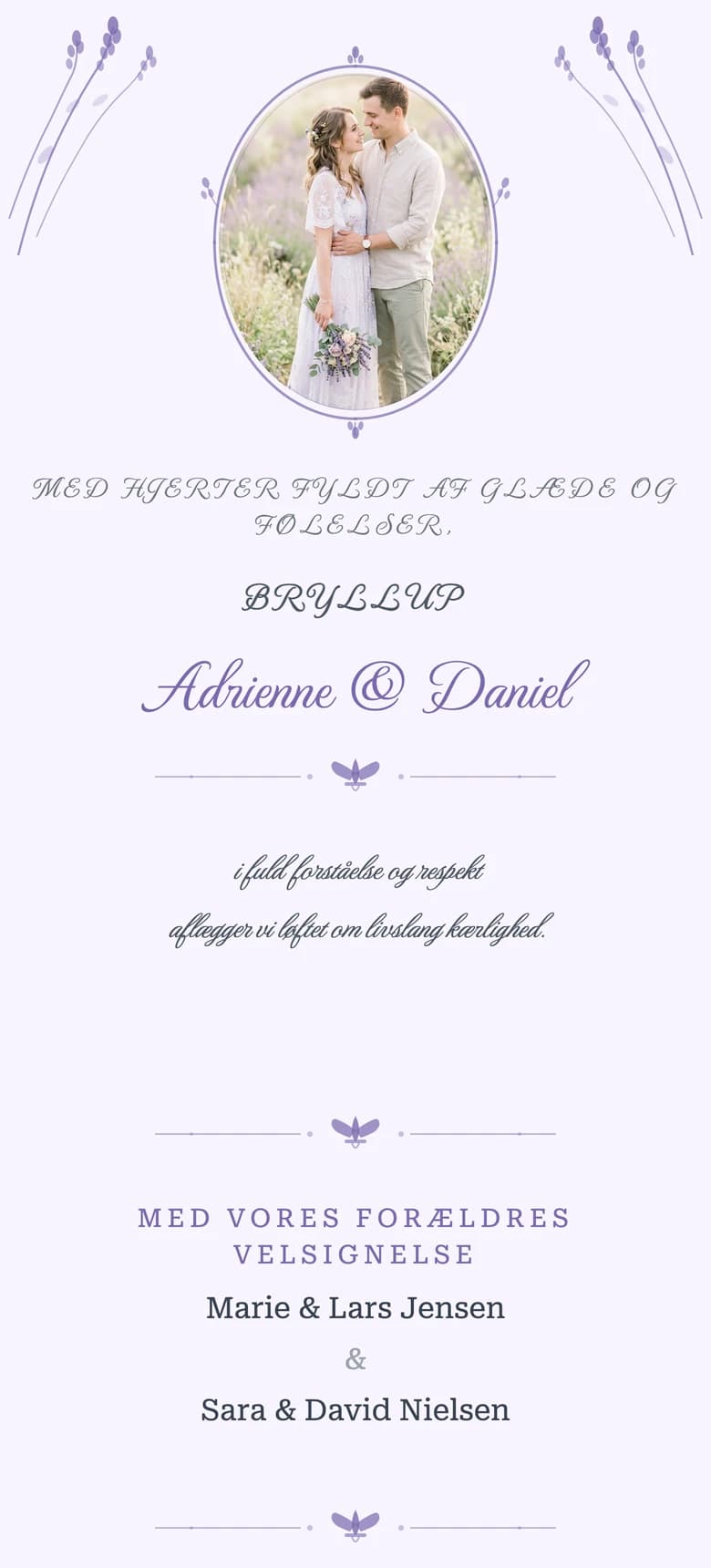 Provençalsk Lavendel template preview