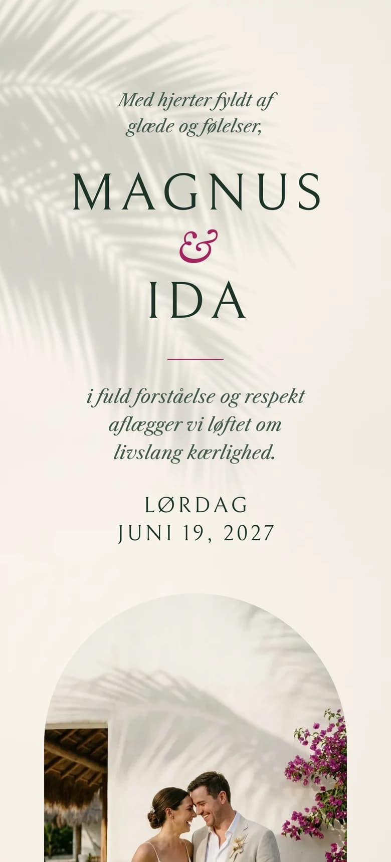 Forhåndsvisning af bryllupsinvitationen Tropical Beach II
