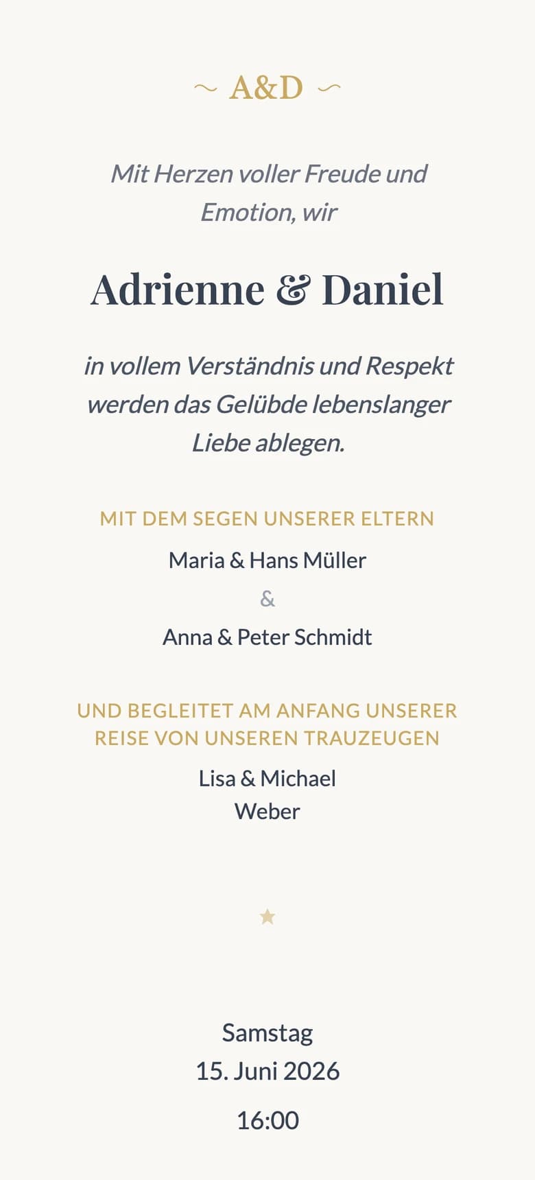 Romantisch Klassisch template preview
