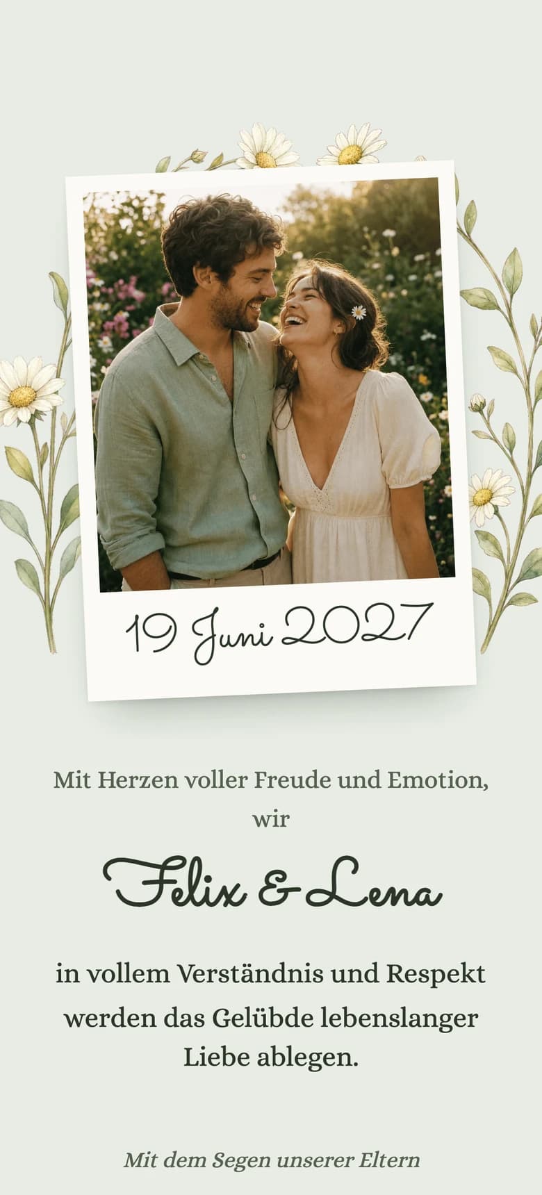 Garden Party II template preview