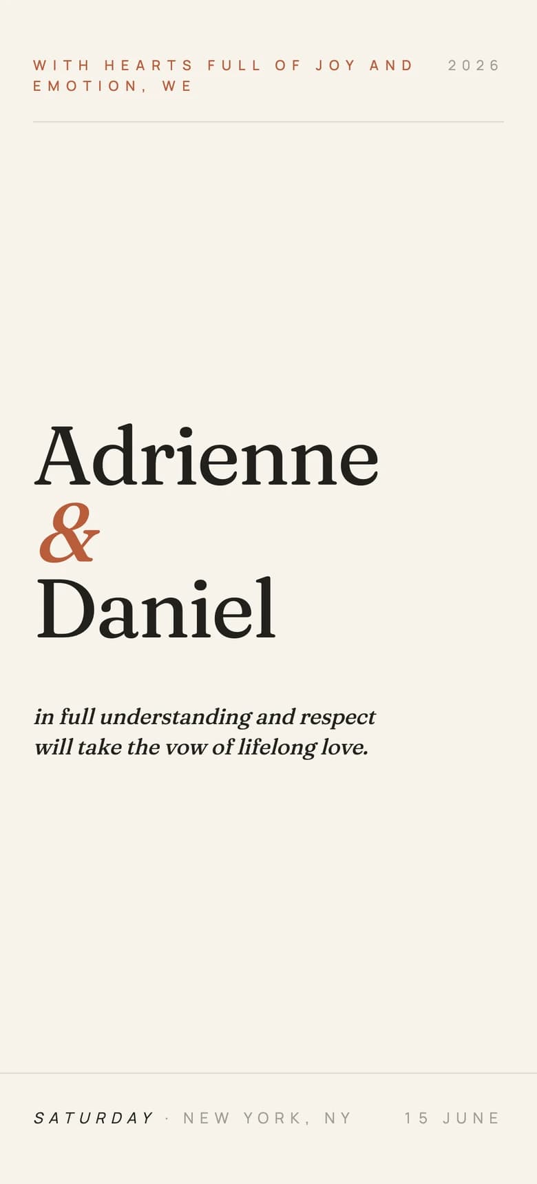 Editorial Minimalist template preview