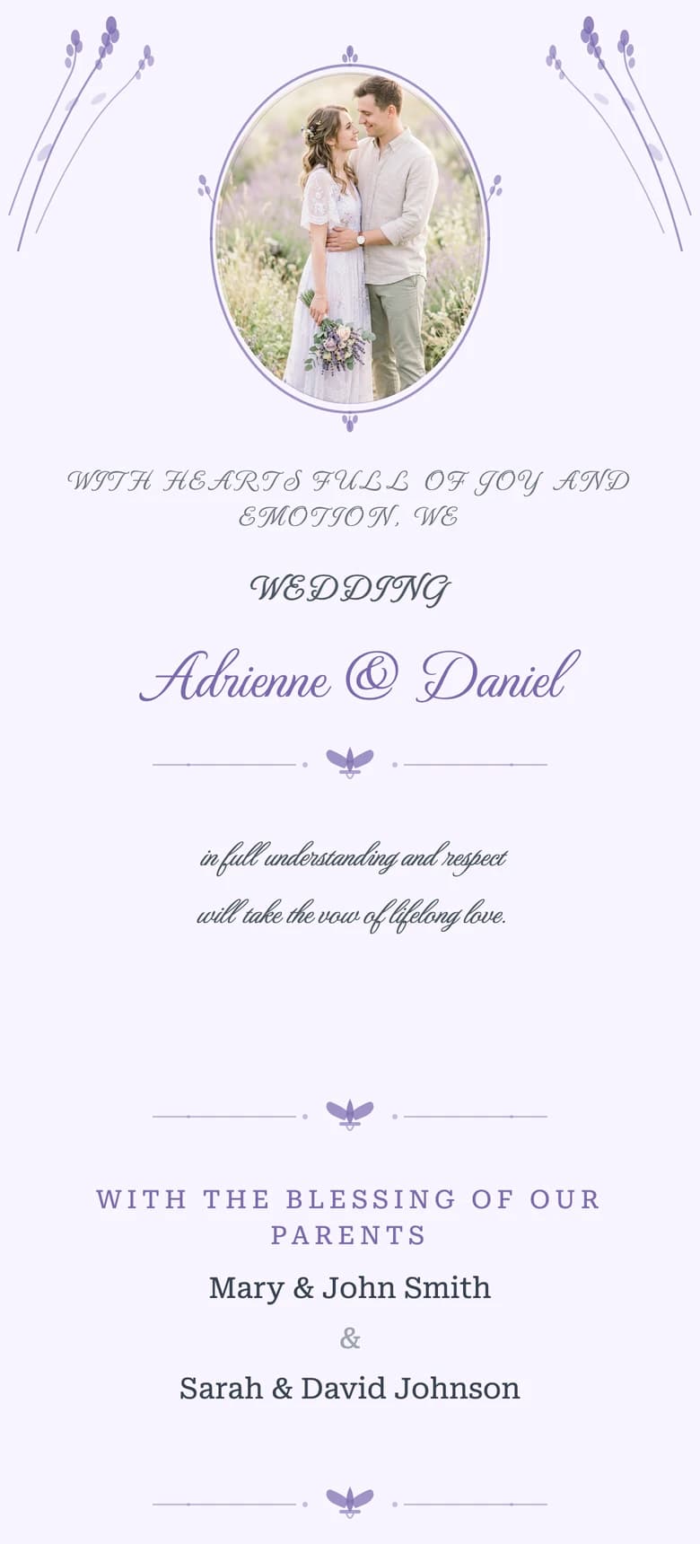 Provencal Lavender template preview