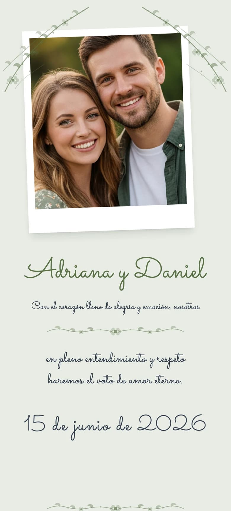 Fiesta en el jardín template preview