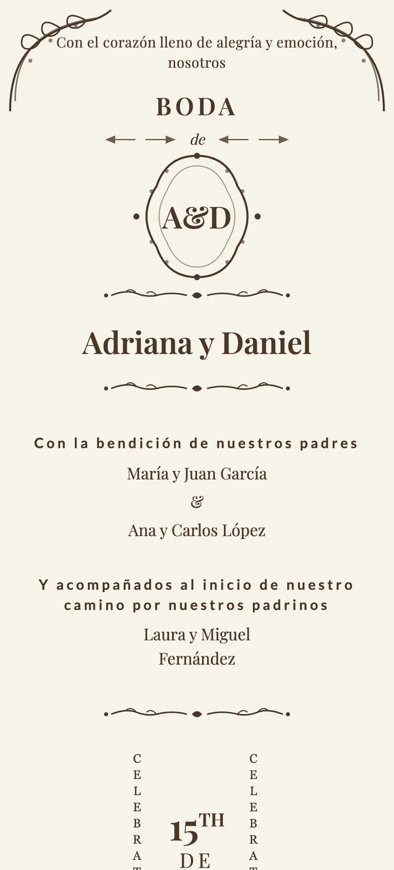Elegancia vintage template preview