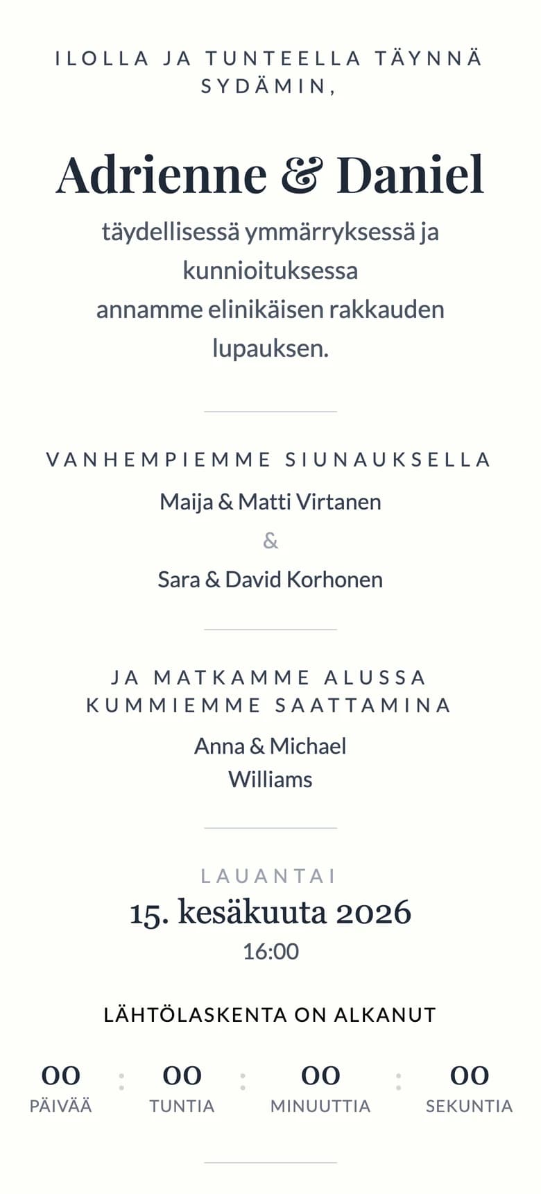 Elegantit Klassinen template preview