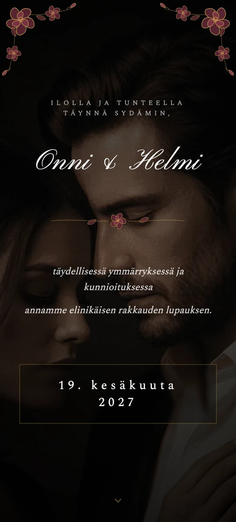 Moody Floral II template preview