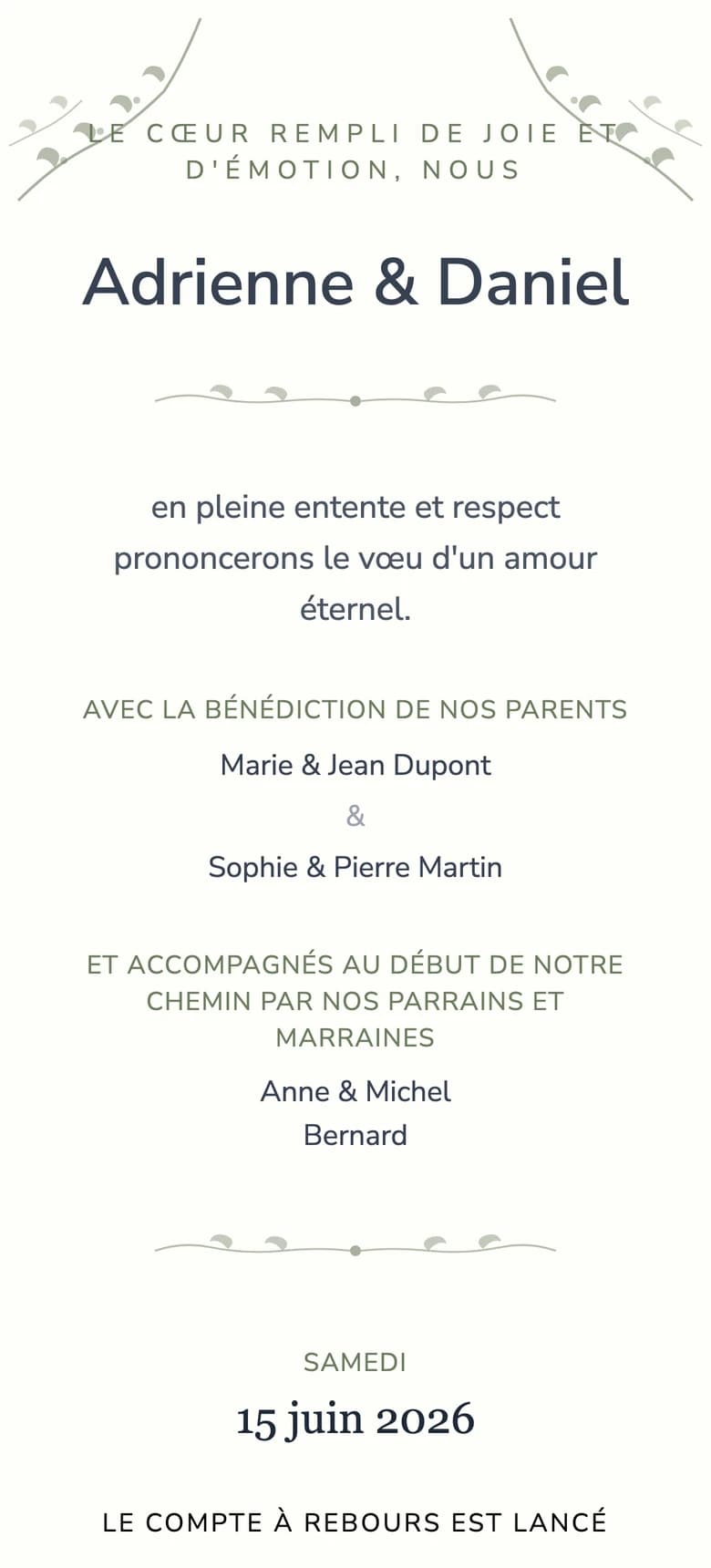 Jardin botanique template preview