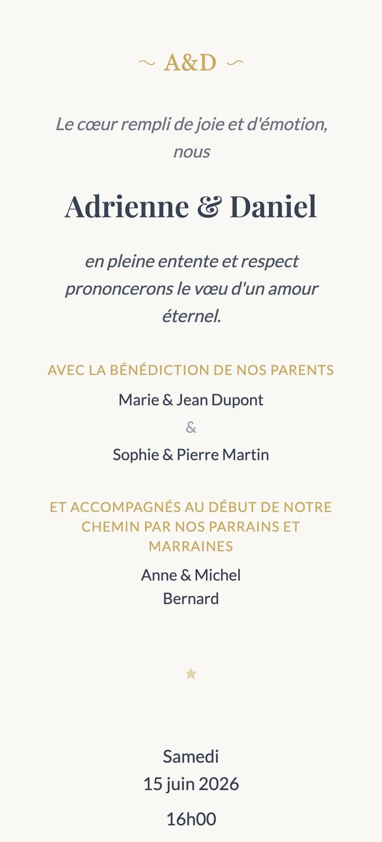 Classique romantique template preview