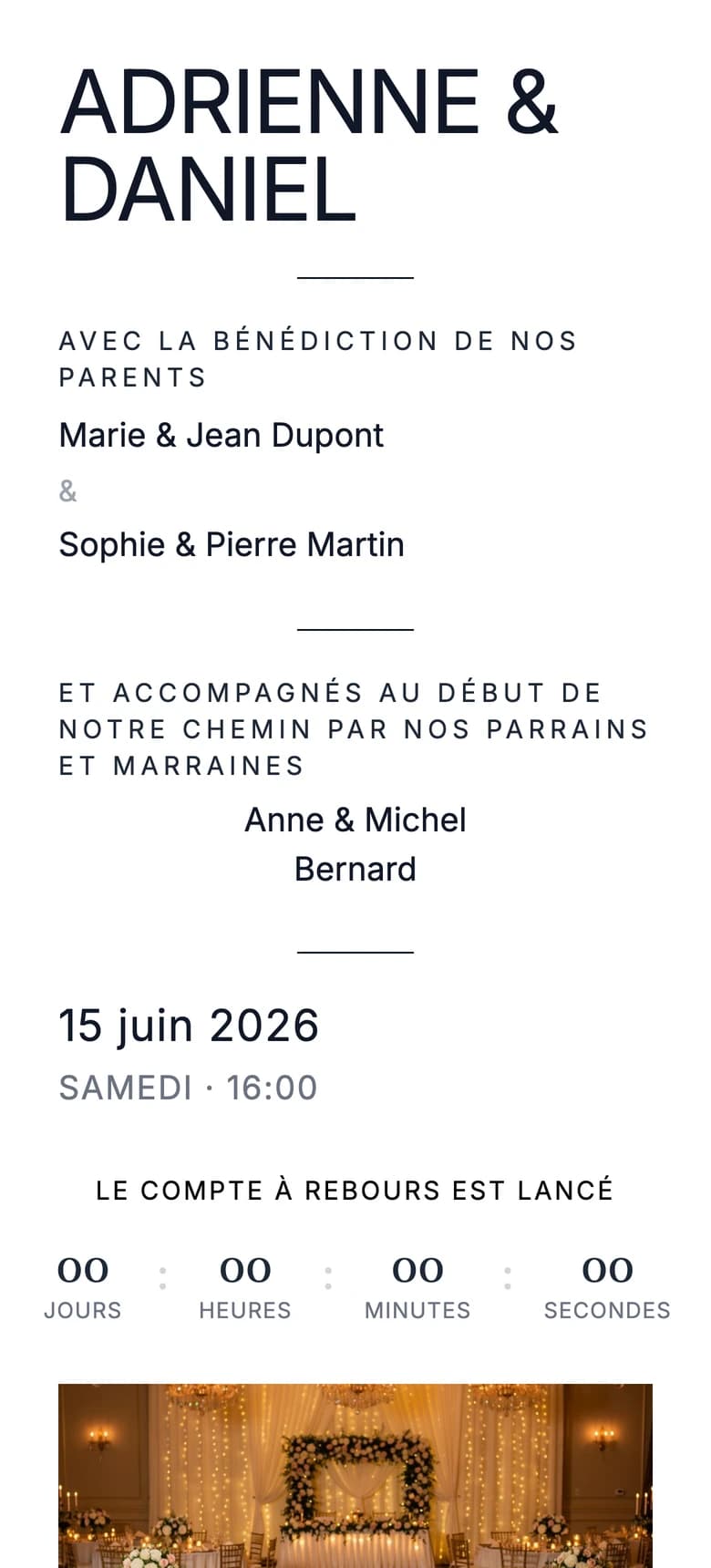 Minimaliste moderne template preview