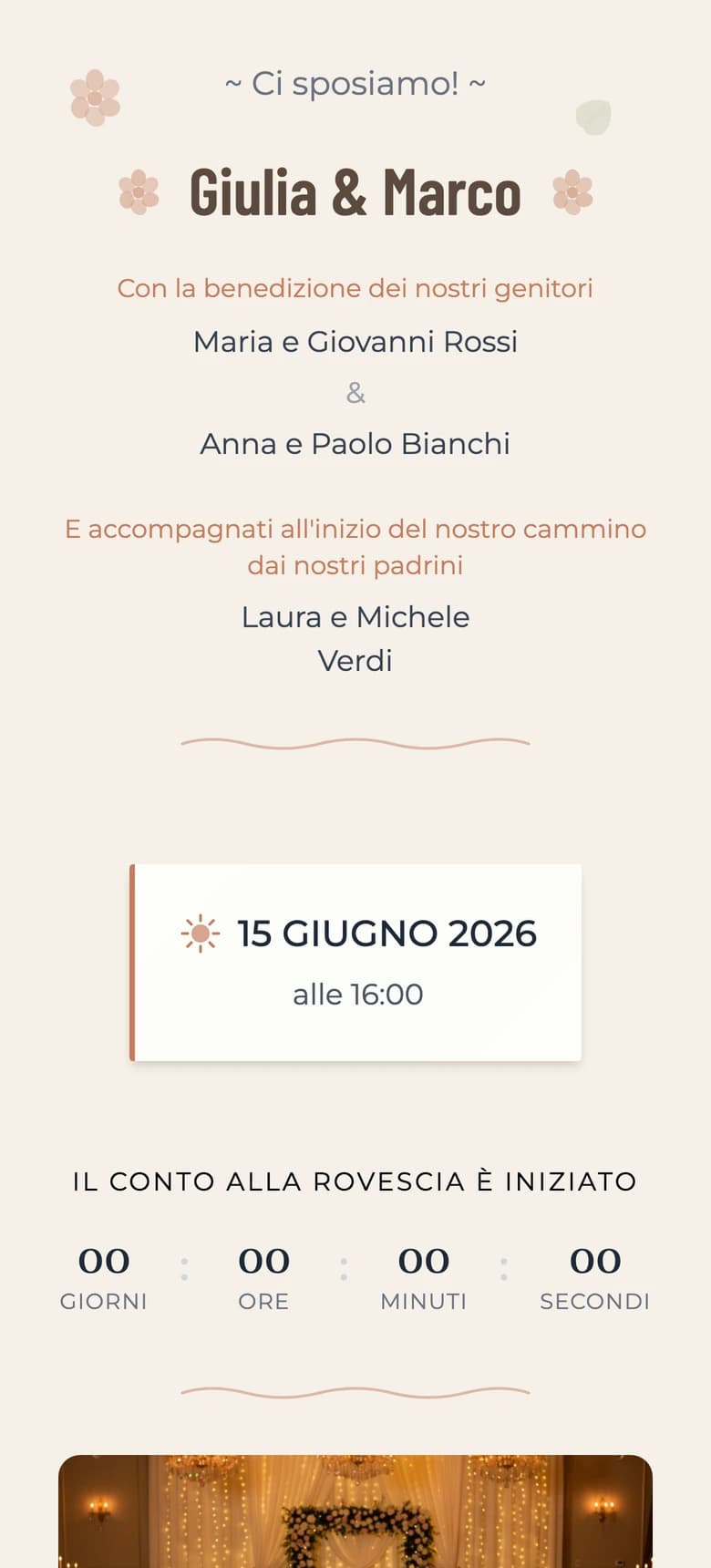 Rustico bohémien template preview