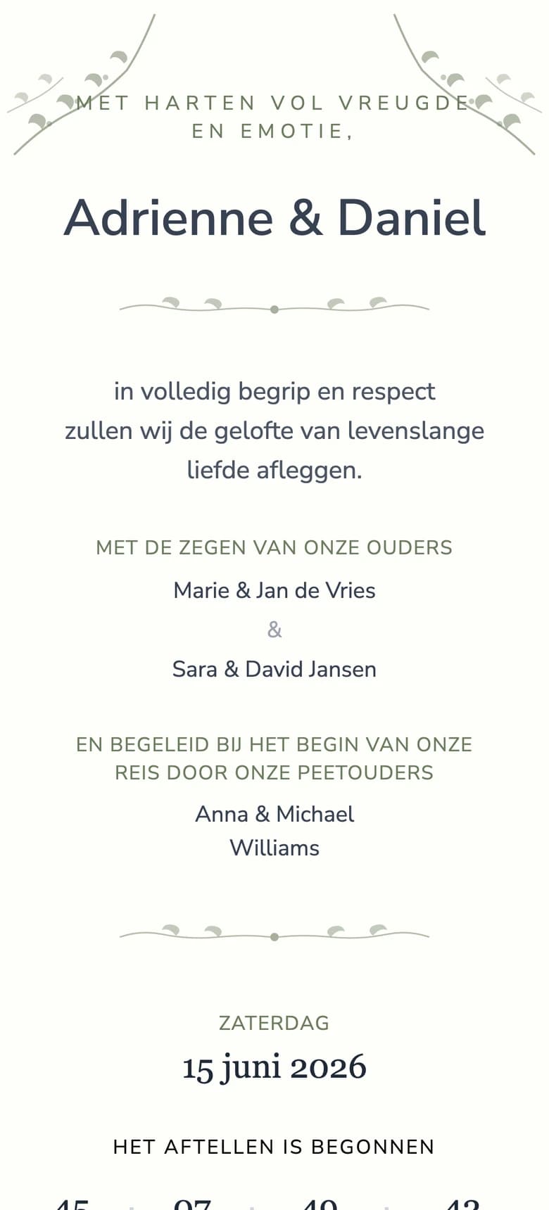 Botanische Tuin template preview
