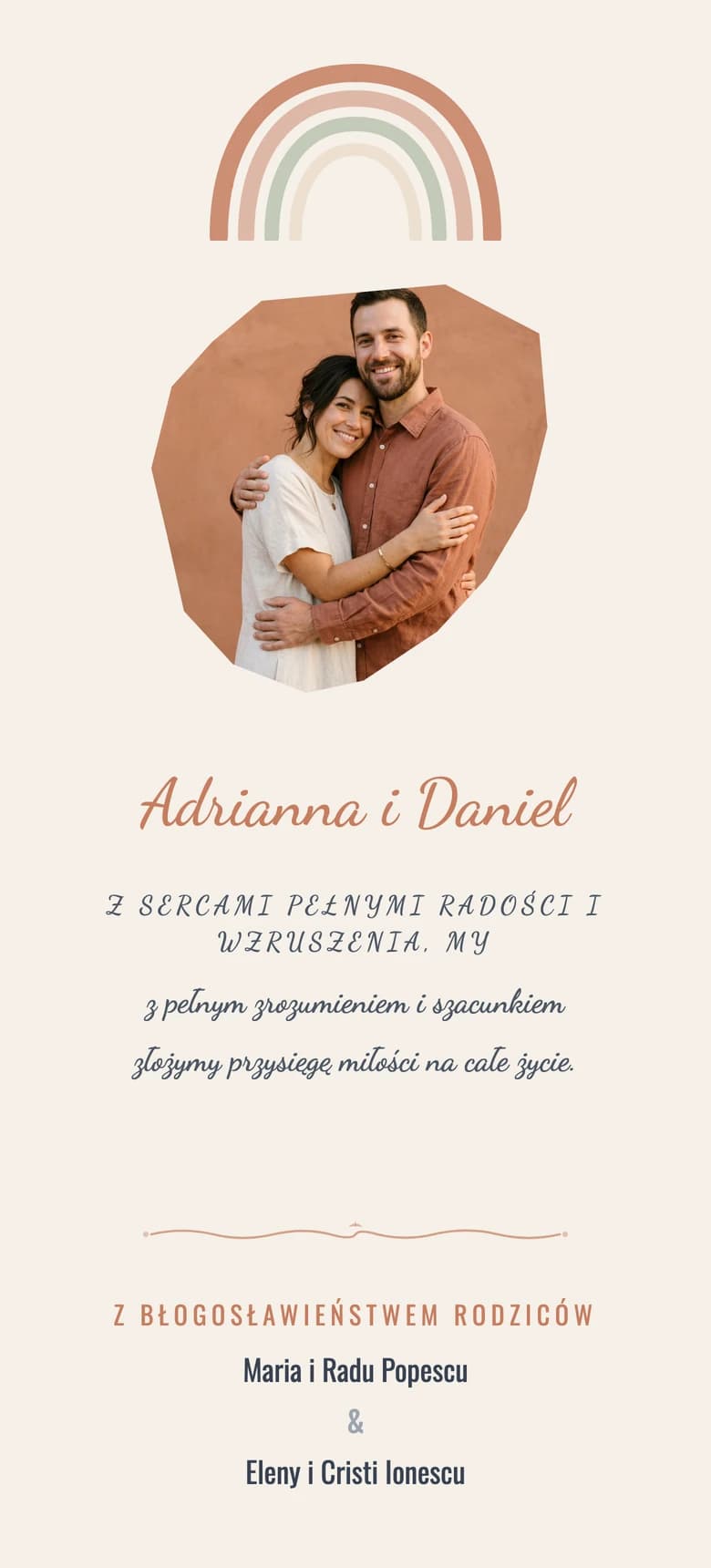 Boho terakota template preview