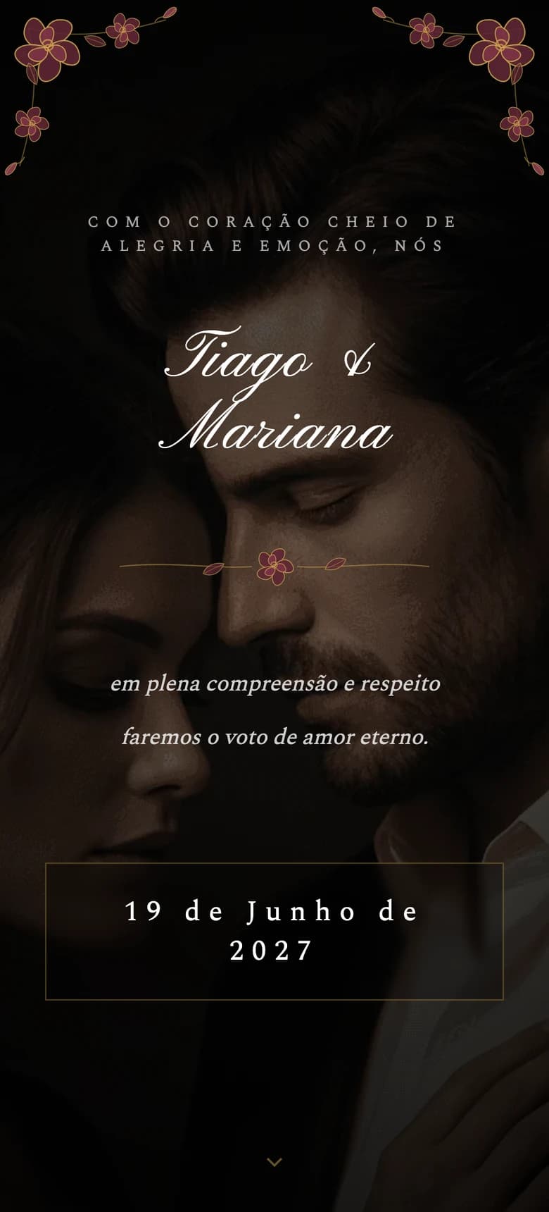 Moody Floral II template preview