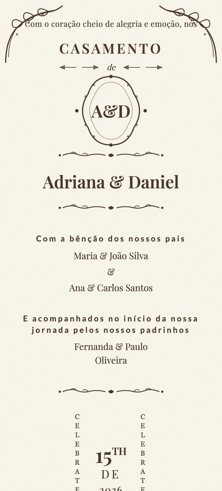 Elegância Vintage template preview