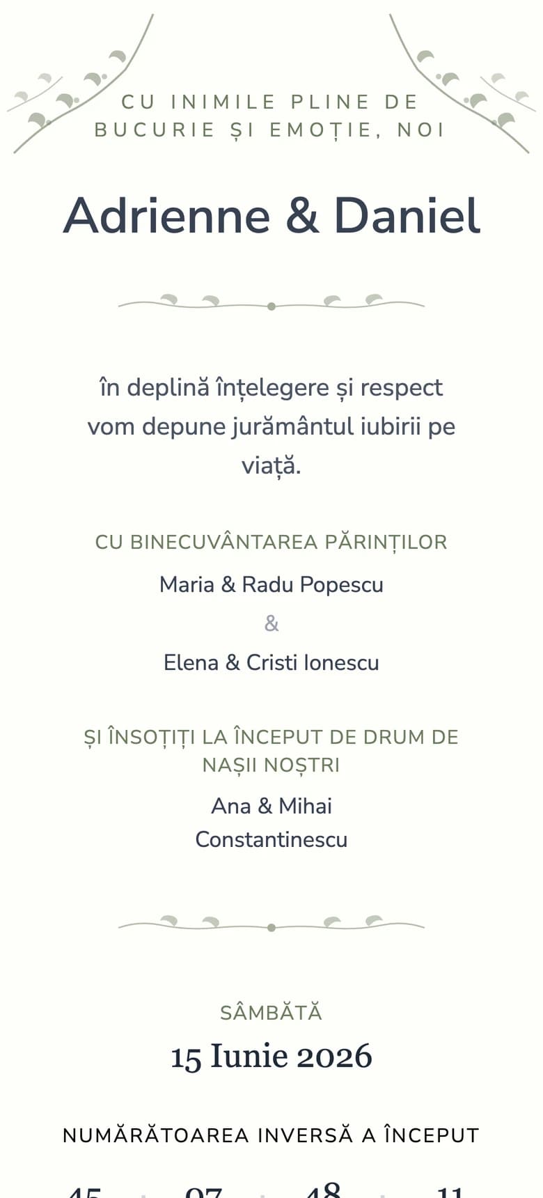 Grădină Botanică template preview