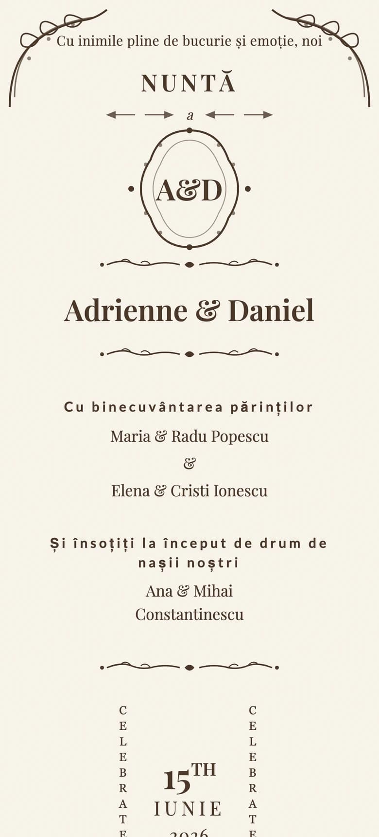 Eleganță Vintage template preview