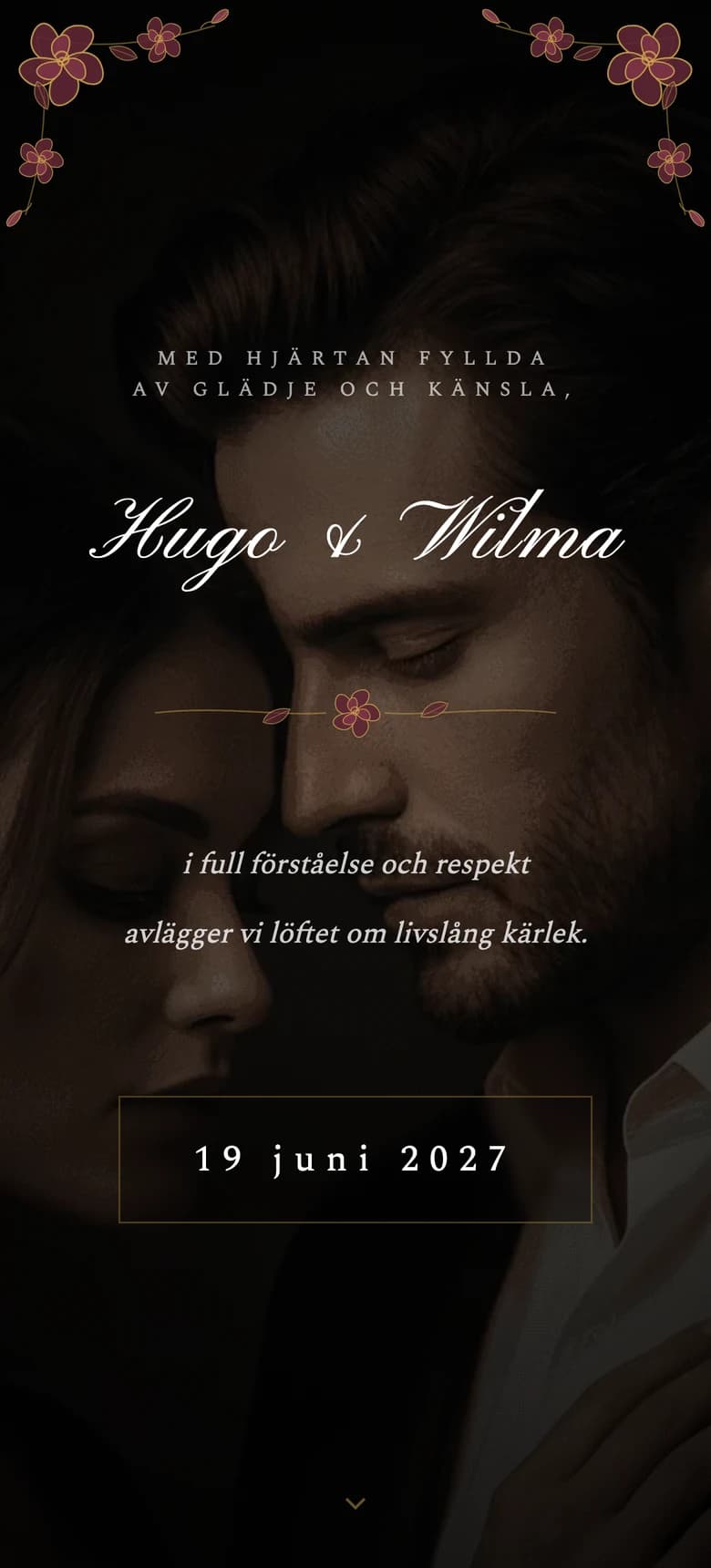 Moody Floral II template preview