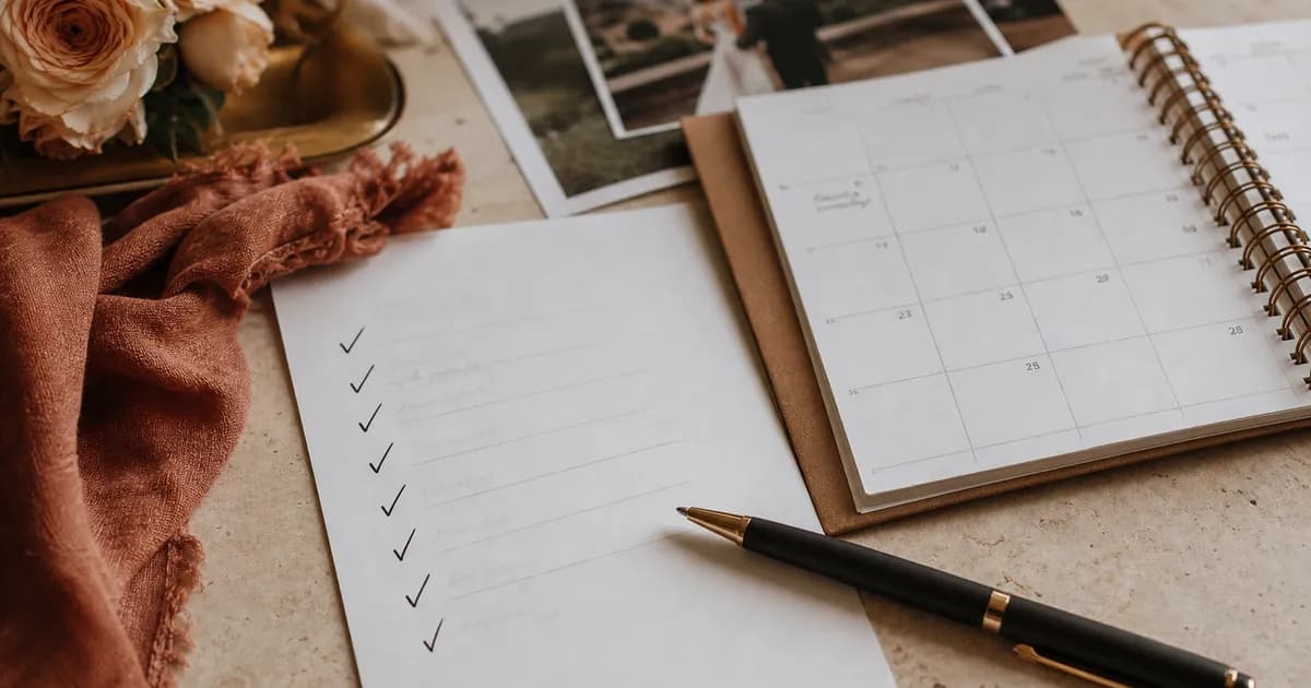 Die 12-Monats-Checkliste fuer die Hochzeit