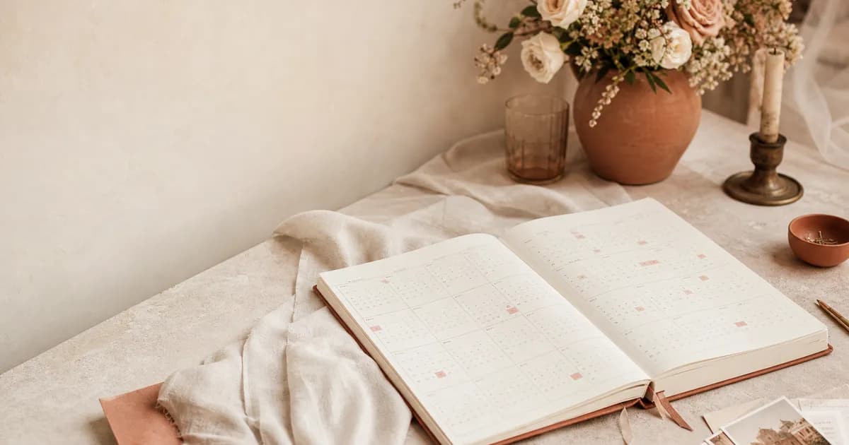 The 12-Month Wedding Planning Checklist