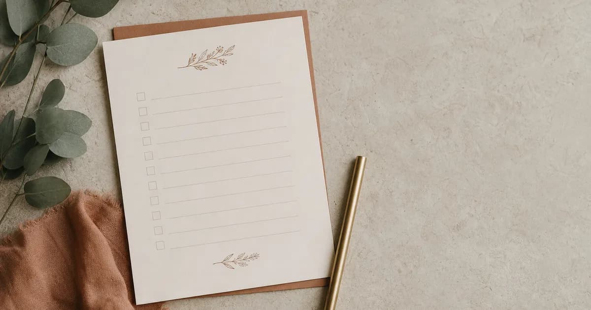 Checklist de boda a 12 meses: el plan mes a mes