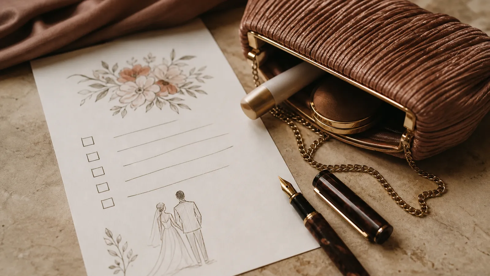Checklist de la recta final de la boda con tareas de los últimos días