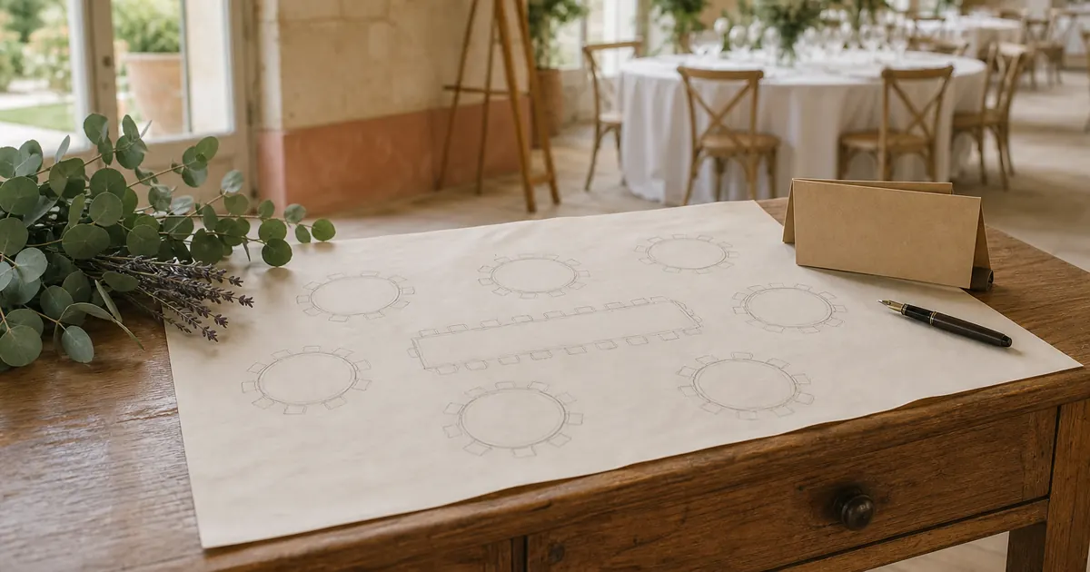 Plan de table mariage : la méthode complète, de la table d’honneur au dîner