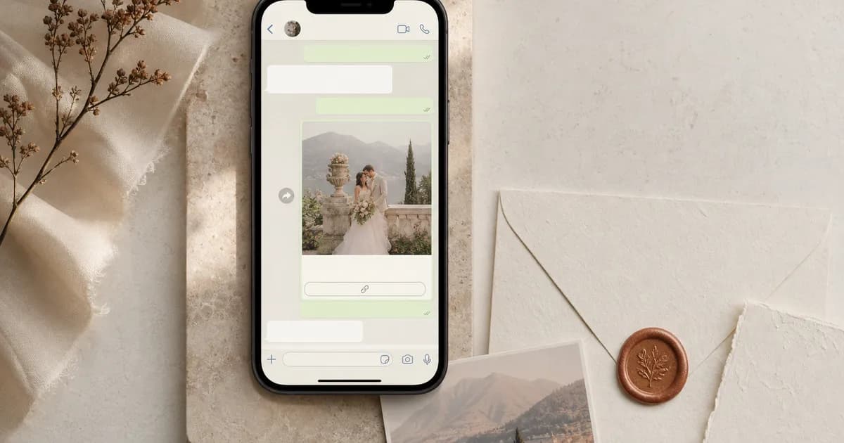 Cum trimiți invitația de nuntă pe WhatsApp, email sau link
