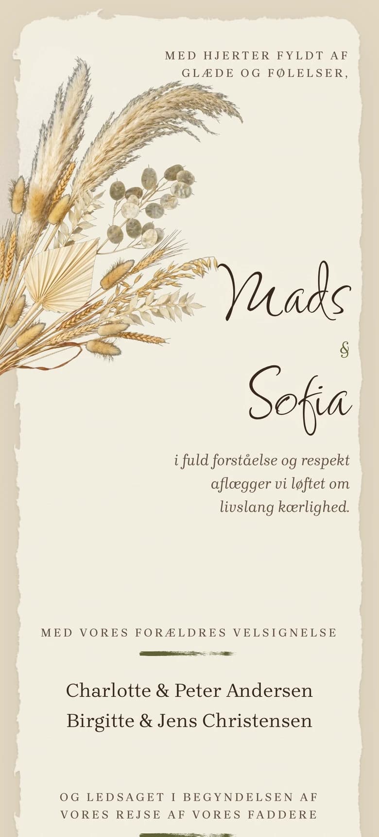Forhåndsvisning af bryllupsinvitationen Rustic Bohemian II
