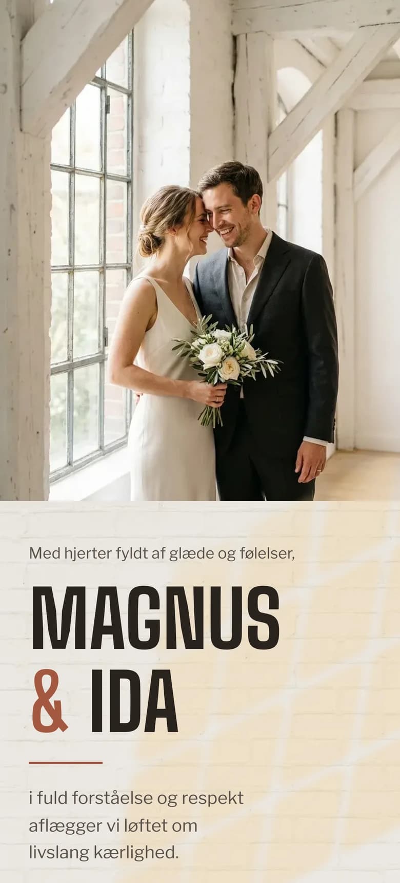 Forhåndsvisning af bryllupsinvitationen Urban Loft II