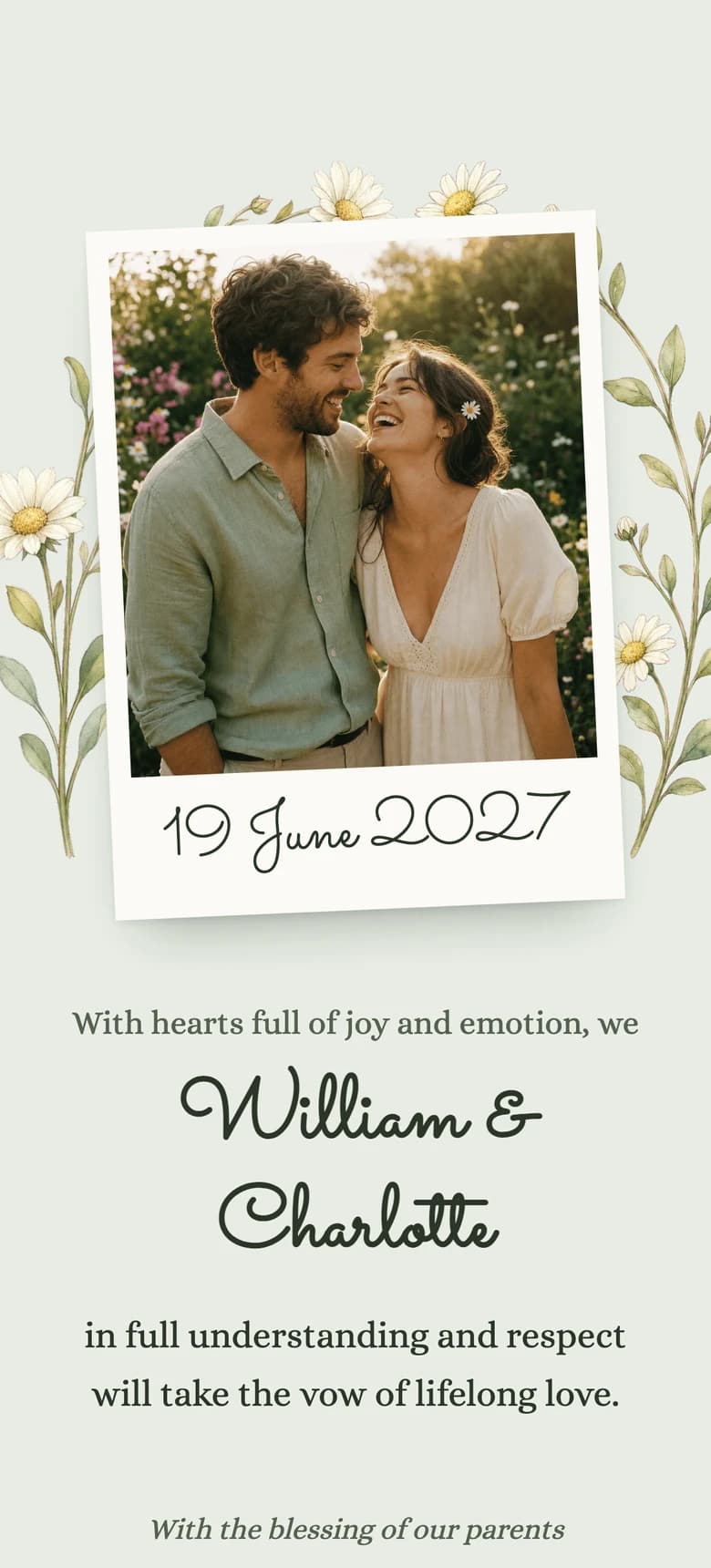Garden Party II template preview
