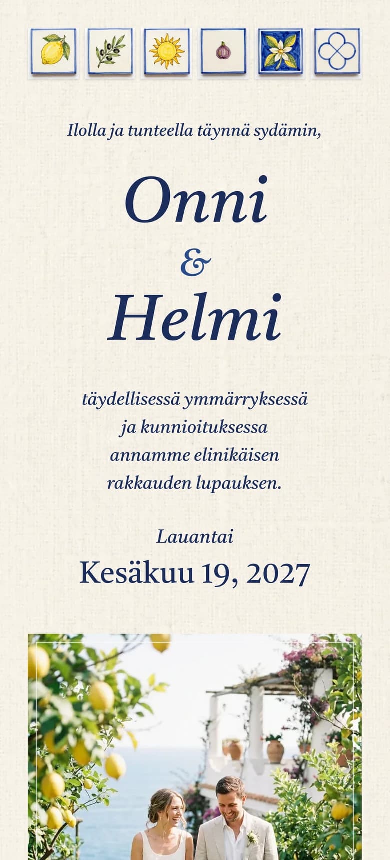 Esikatselu hääkutsupohjasta Välimeri II