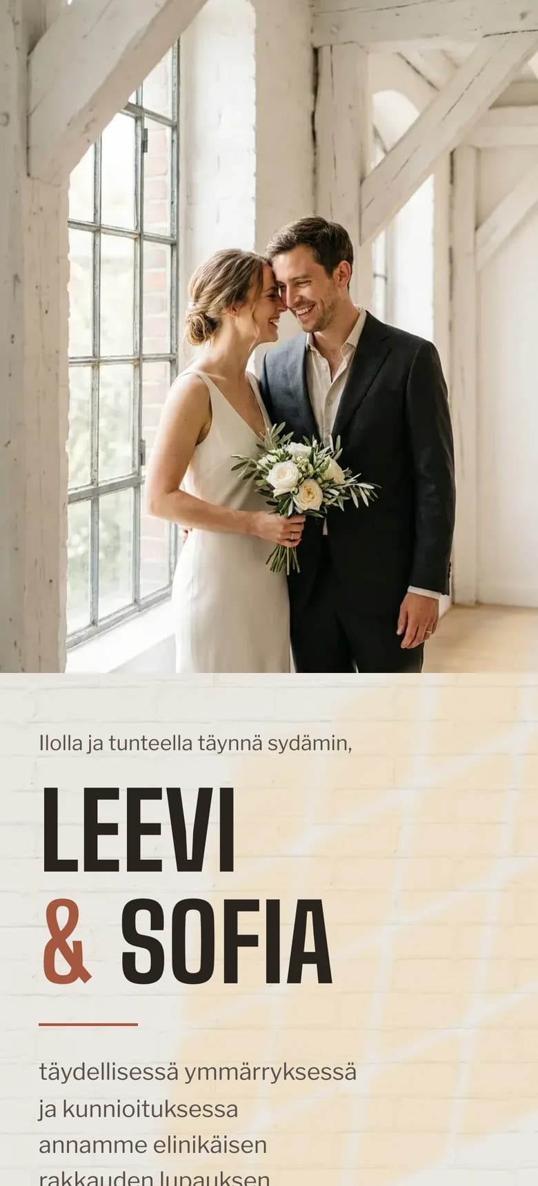 Esikatselu hääkutsupohjasta Urban Loft II
