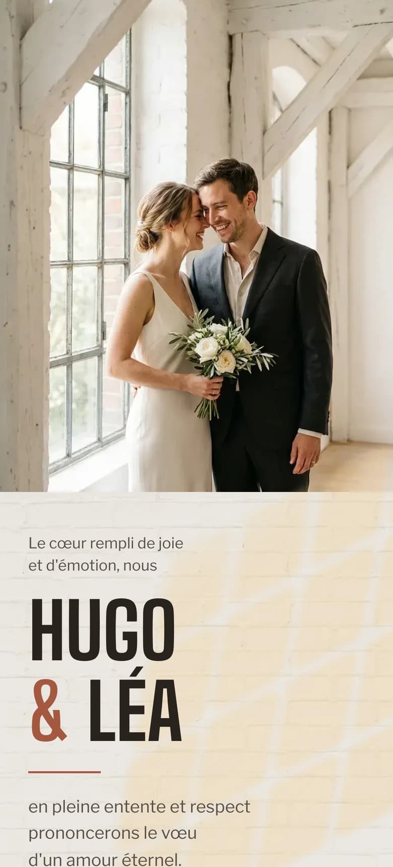 Aperçu du modèle d'invitation de mariage Urban Loft II
