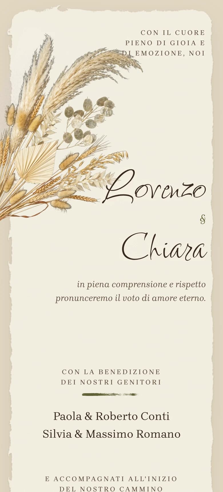 Anteprima del modello di invito di nozze Rustic Bohemian II