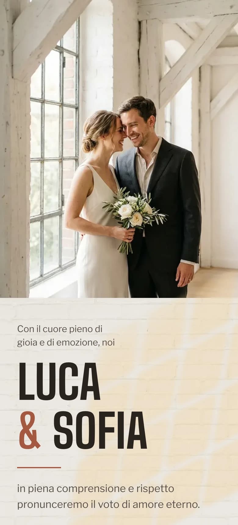 Anteprima del modello di invito di nozze Urban Loft II