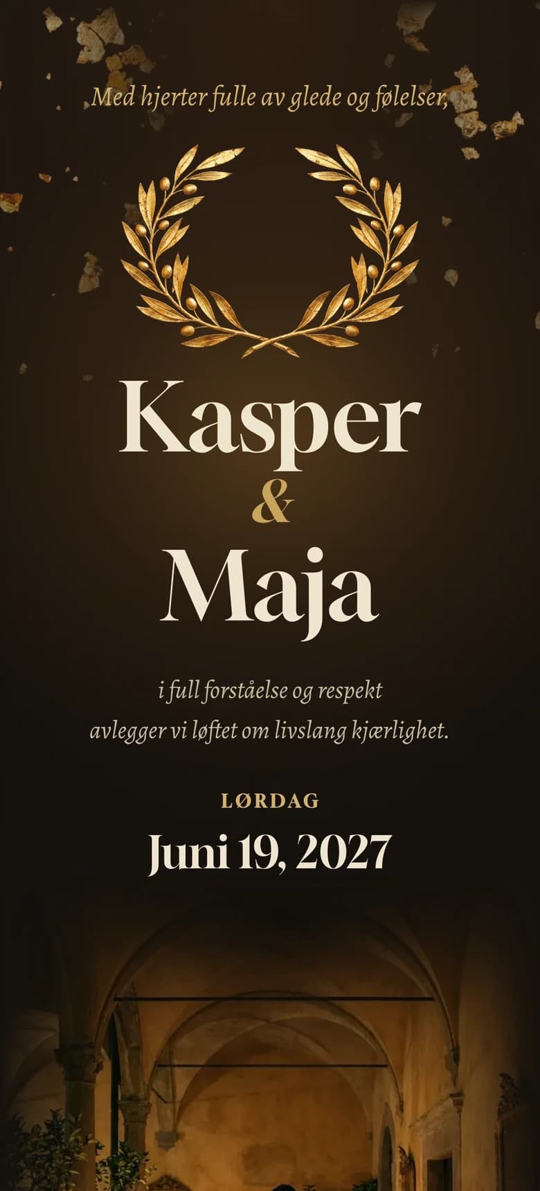 Forhåndsvisning av bryllupsinvitasjonen Aurelia II