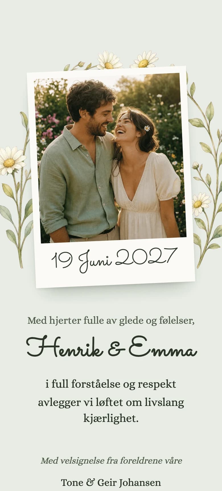 Garden Party II template preview