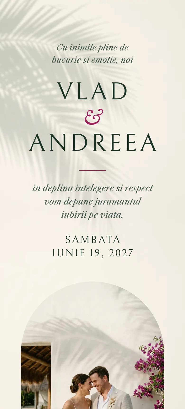 Previzualizare model invitatie nunta Tropical Beach II