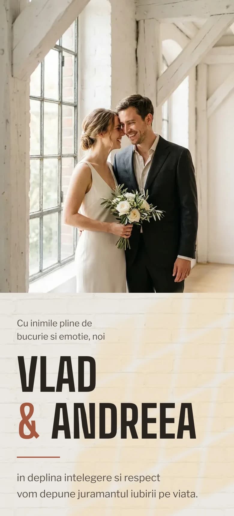 Previzualizare model invitatie nunta Urban Loft II