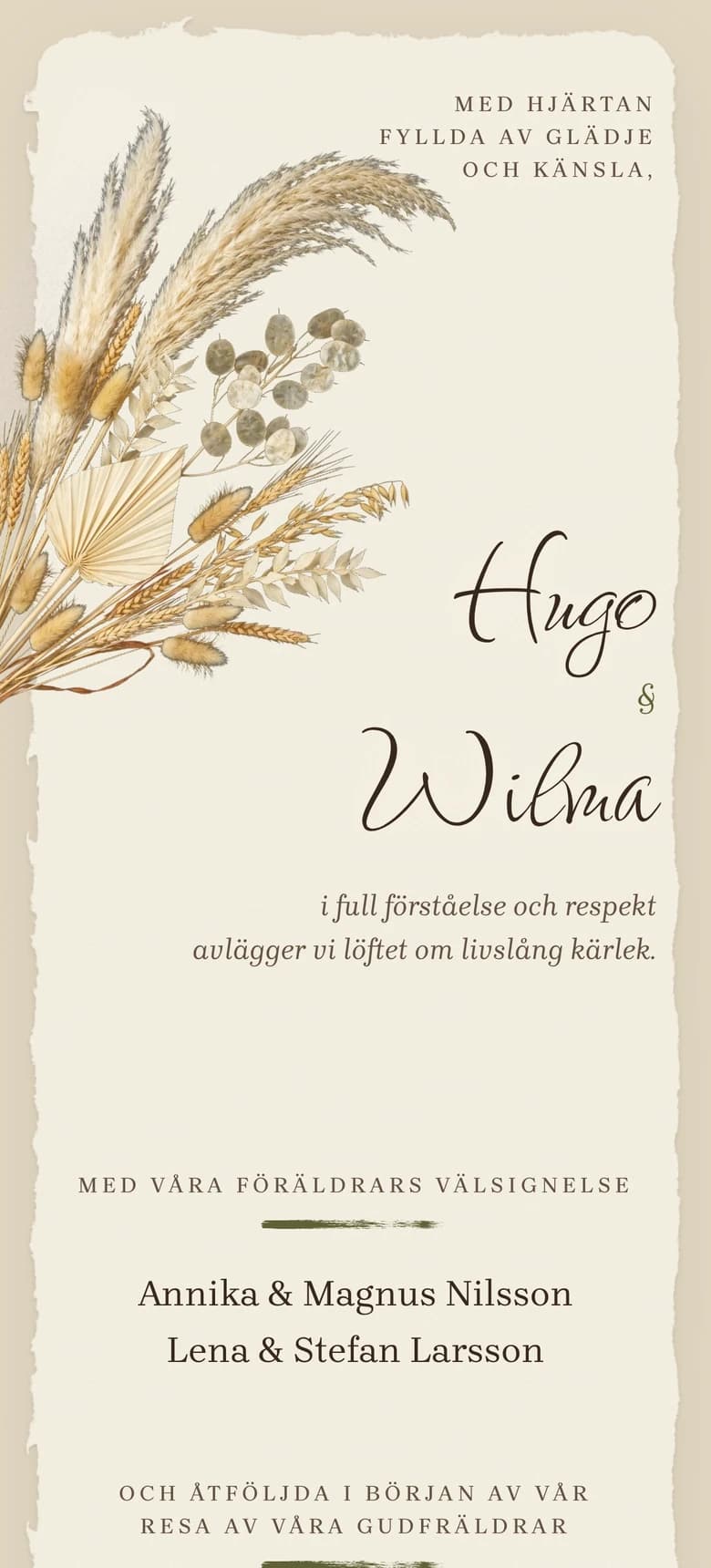 Förhandsvisning av bröllopsinbjudan Rustic Bohemian II